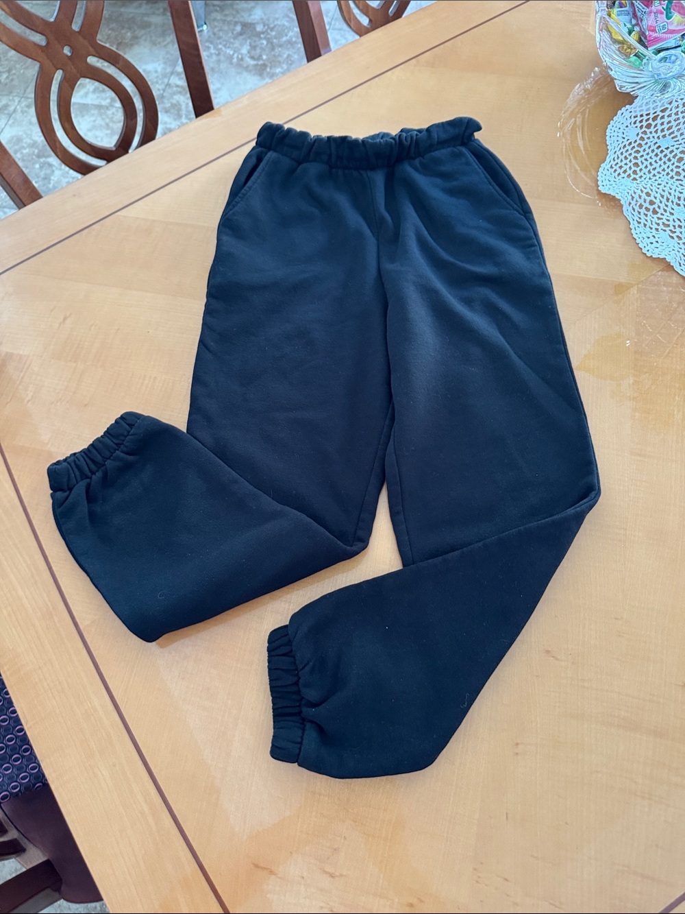 Zara Black Women's Fleece Joggers size s